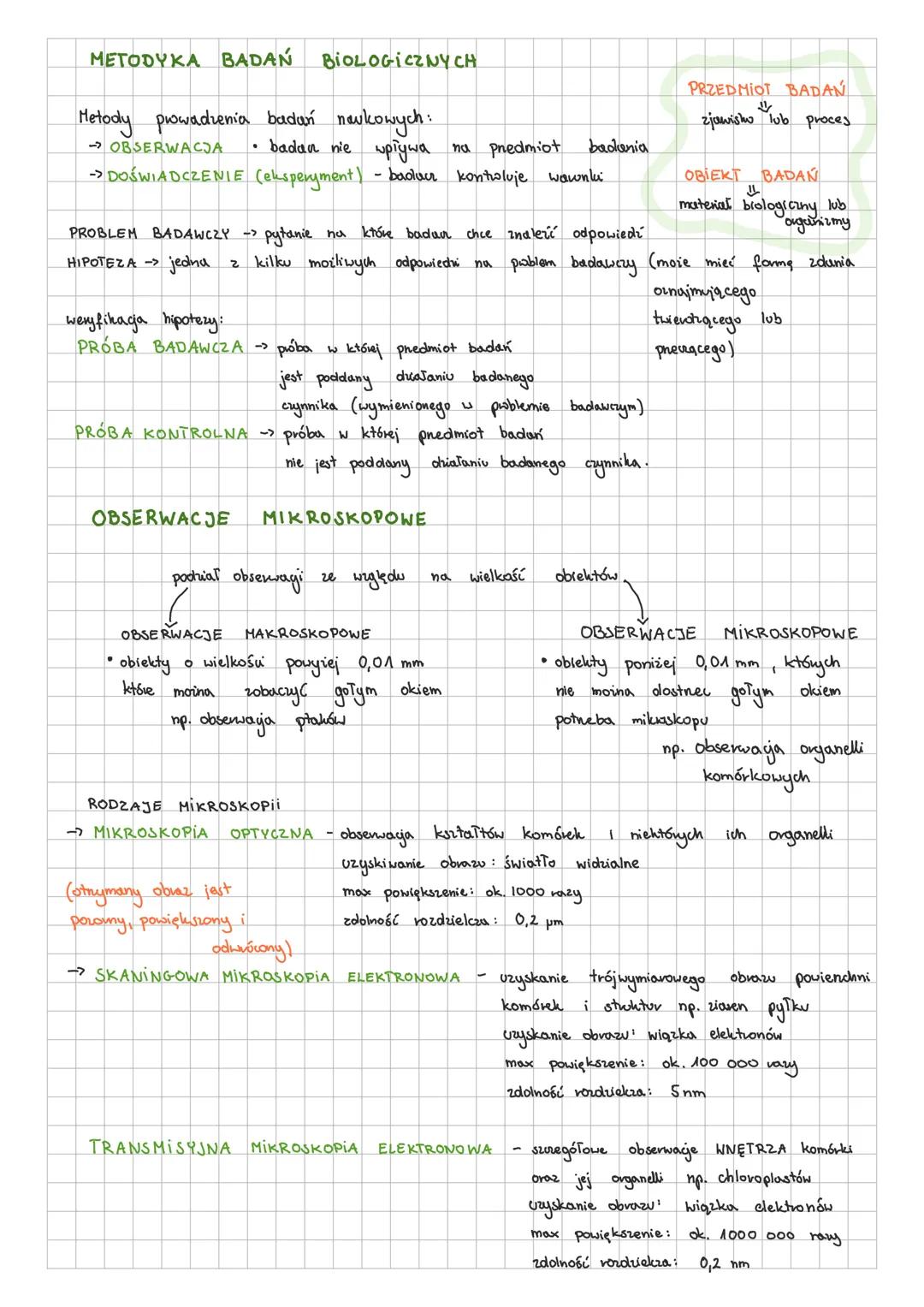 METODYKA BADAŃ BIOLOGICZNYCH
Metody prowadzenia badań naukowych:
OBSERWACJA
badan nie wpływa na predmiot.
badania
-> DOŚWIADCZENIE (eksperym