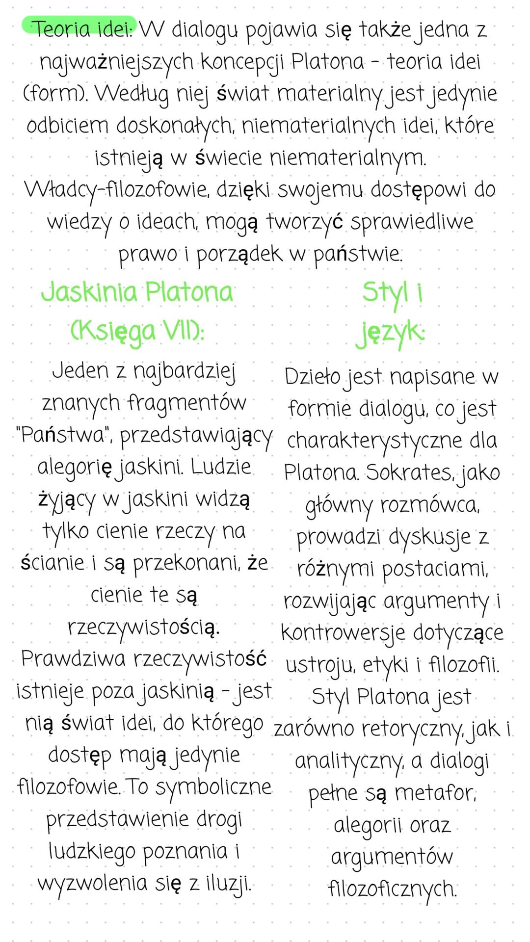 # Państwo
Autor: Platon
Tytuł oryginalny: "Politeia"
Gatunek: Dialog filozoficzny.
Data powstania: ok. 380 p.n.e.
Treść i
struktura:
"Pańs