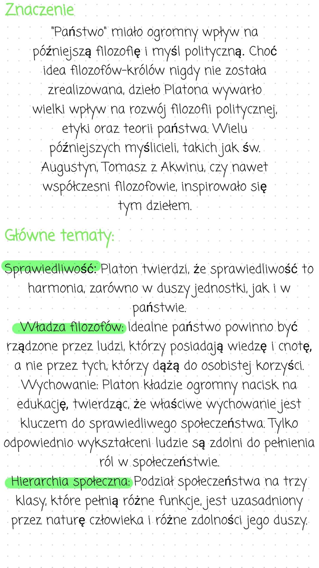 # Państwo
Autor: Platon
Tytuł oryginalny: "Politeia"
Gatunek: Dialog filozoficzny.
Data powstania: ok. 380 p.n.e.
Treść i
struktura:
"Pańs