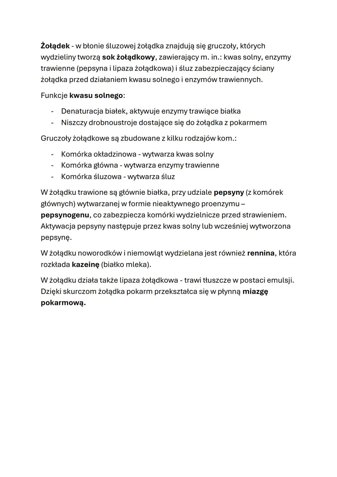 # 4.4 Budowa i funkcje układu pokarmowego
W skład układu pokarmowego wchodzą przewód pokarmowy i gruczoły
trawienne.
Przewód pokarmowy jes