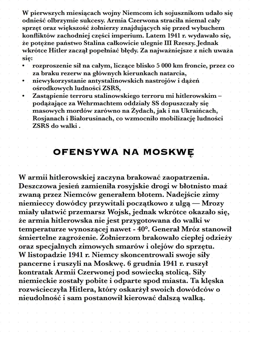 # АТАК III RZESZY NA ZSRS
Zarówno Hitler i Stalin uznawali zawarte ze soba traktaty jako tymczasowe.
Przywódca trzeciej rzeszy już w Mein