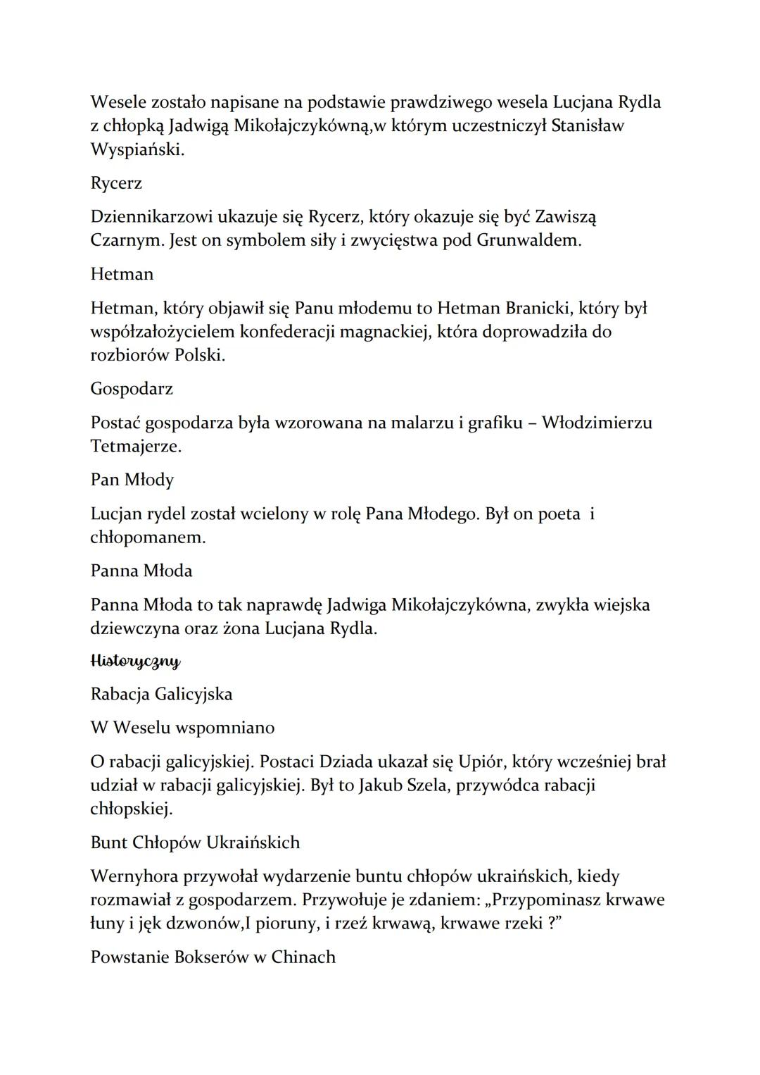 ``WESELE"
Stanisław Wyspiański
1.Rodzaj i gatunek literacki
Rodzaj: dramat
Gatunek :dramat młodopolski-dramat symboliczny
2. Czas i mie