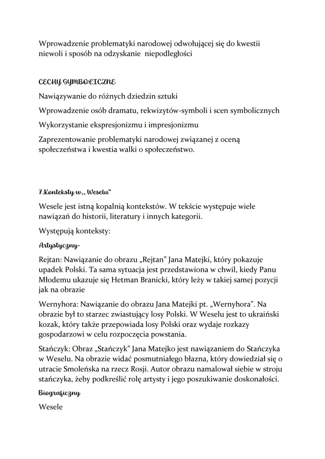 ``WESELE"
Stanisław Wyspiański
1.Rodzaj i gatunek literacki
Rodzaj: dramat
Gatunek :dramat młodopolski-dramat symboliczny
2. Czas i mie