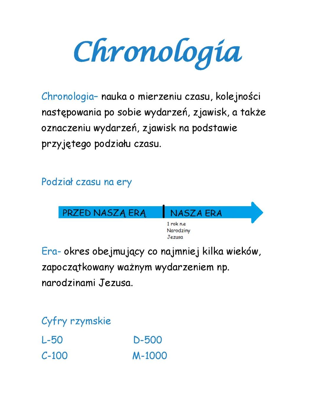 Chronologia