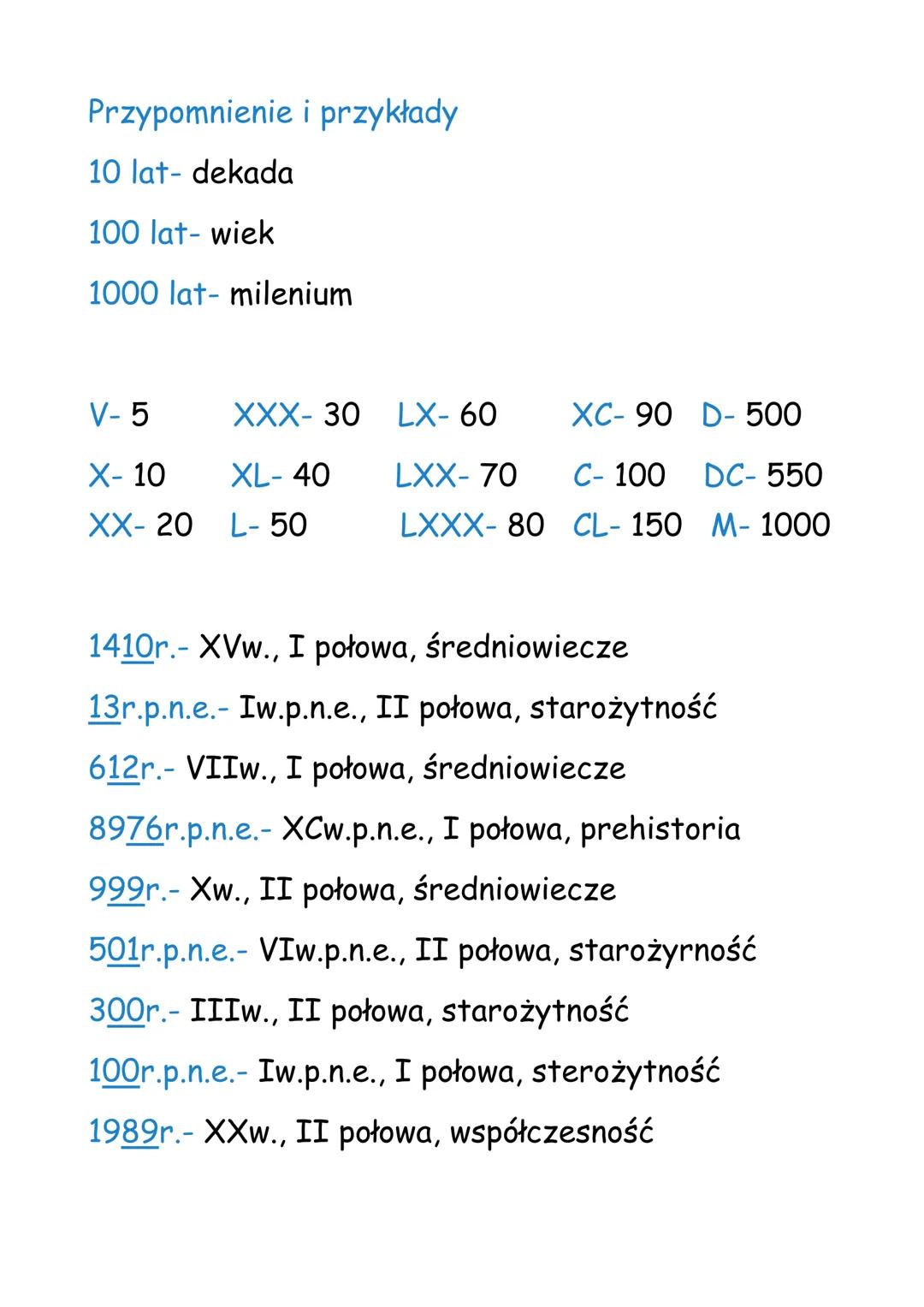 Chronología
Chronologia- nauka o mierzeniu czasu, kolejności
następowania po sobie wydarzeń, zjawisk, a także
oznaczeniu wydarzeń, zjawisk n