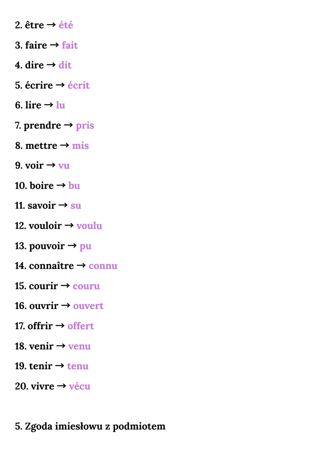 Passé Composé to jeden z podstawowych czasów
przeszłych w języku francuskim. Używa się go do
opisania czynności, które zakończyły się w prze