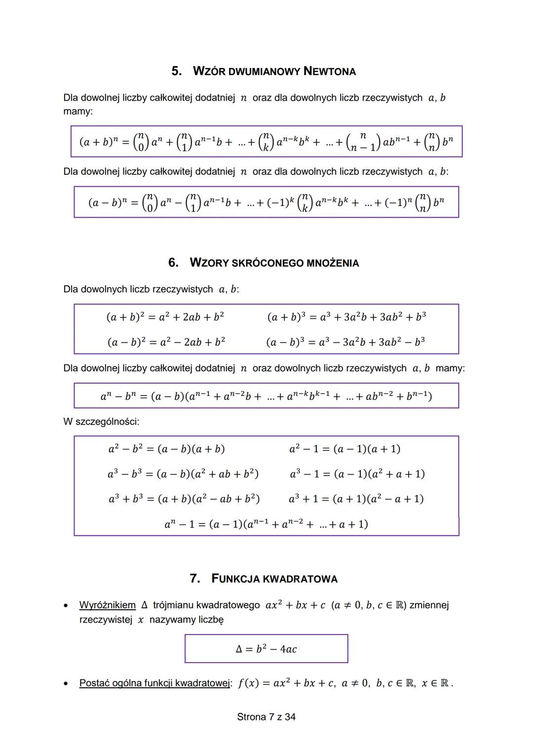 Wybrane
wzory
matematyczne
na egzamin maturalny
z matematyki
CK
1
CENTRALNA
KOMISJA
EGZAMINACYJNA
EM
23 Zespół redakcyjny:
Hubert Rauch (CKE