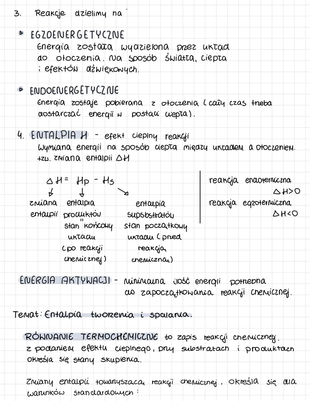 KINETYKA CHEMICZNA
I TERMOCHEMIA
7: Procesy endoenergetyczne i eqzoenergetyczne.
1. UKŁAD to wyodrębniona część prestneni, której zawartość