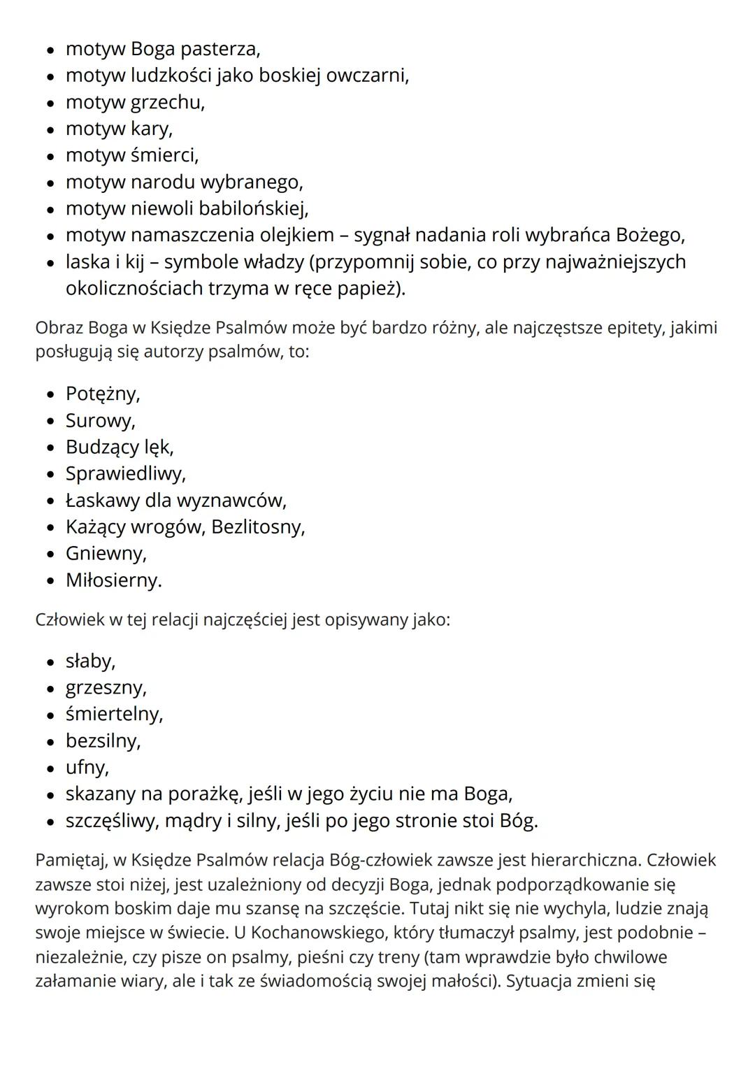 Księga Psalmów
.
•
.
Składa się ze stu pięćdziesięciu psalmów podzielonych na pięć części
(Psalmy czterdzieści jeden, siedemdziesiąt dwa, os