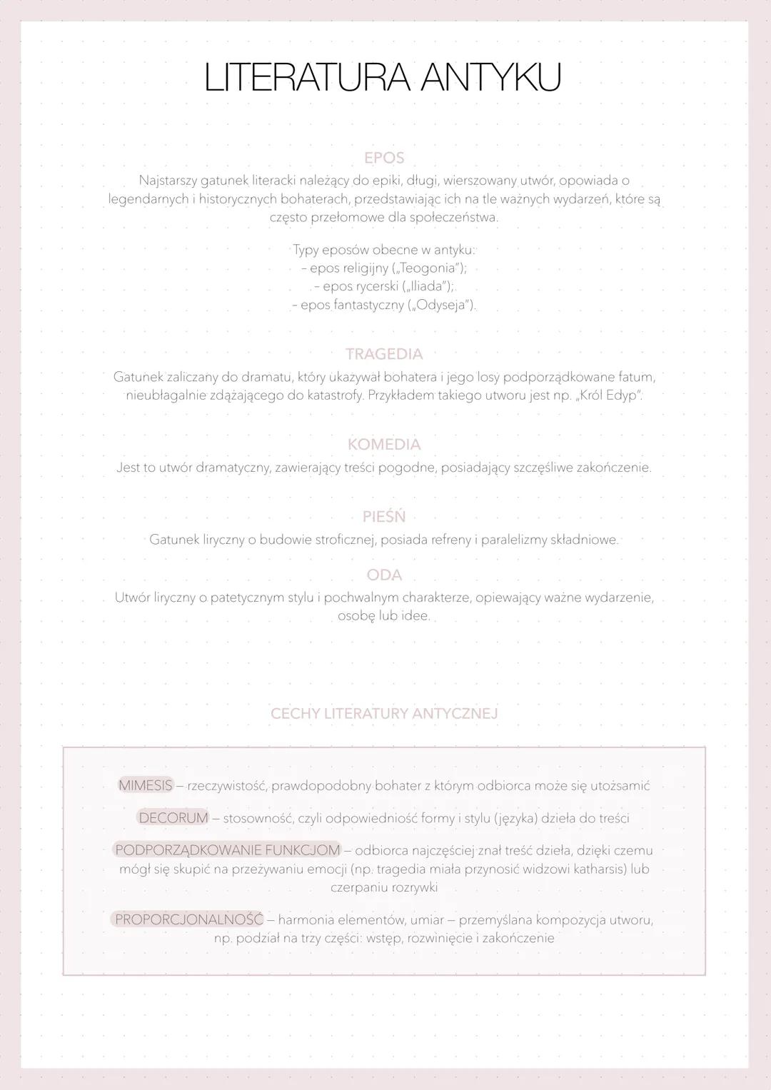 STAROŻYTNOŚĆ – ANTYKI BIBLIA
-
NAZWA EPOKI
Antyk (inaczej nazywany starożytnością klasyczną) to pojęcie odnoszące się do
dorobku kulturalneg