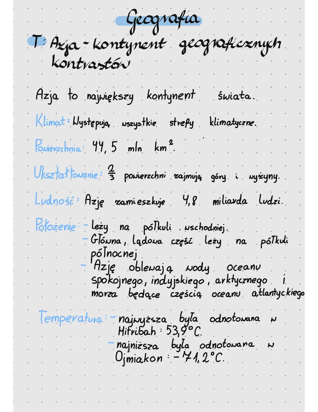Geografia klasa 8