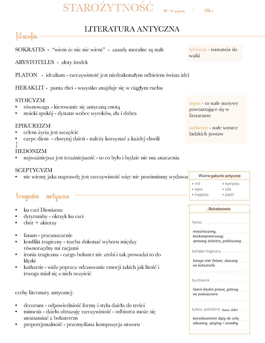 Starożytność / Antyk + Biblia