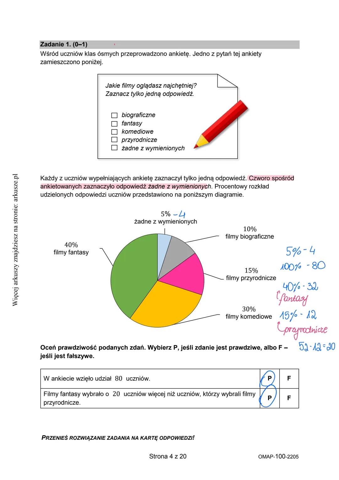 Więcej arkuszy znajdziesz na stronie: arkusze.pl
CENTRALNA
KOMISJA
EGZAMINACYJNA
WYPEŁNIA UCZEŃ
KOD UCZNIA
PESEL
Arkusz zawiera informacje
p