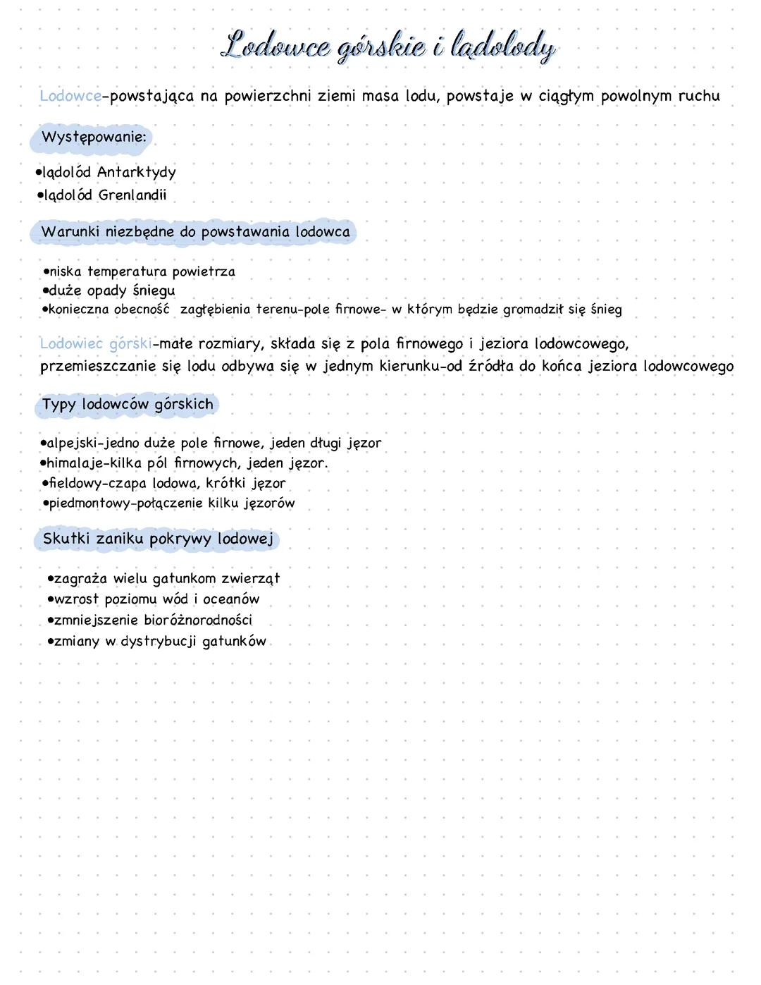 lodowce górskie i lądolody