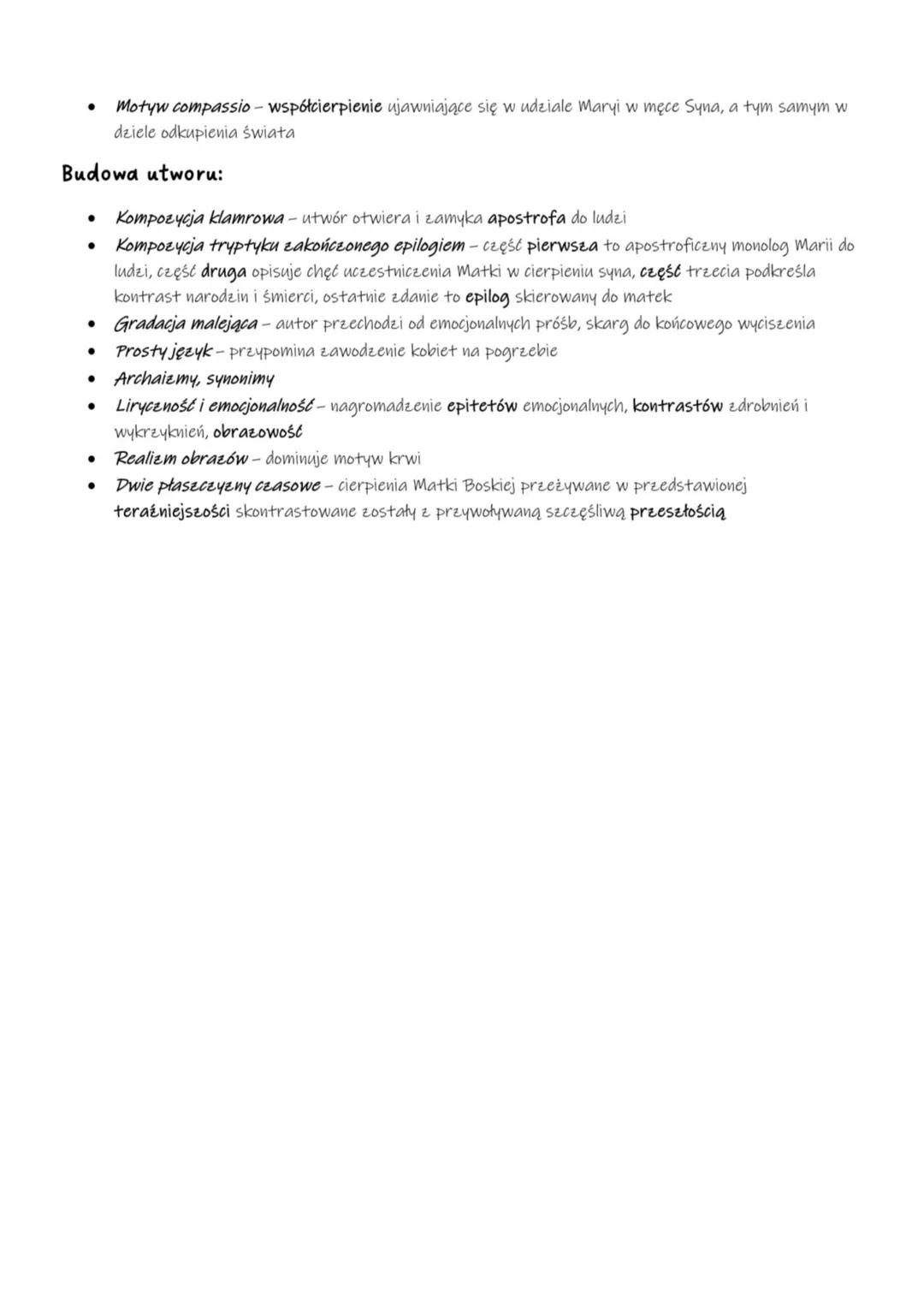 # Lament świętokrzyski
(Žale Matki Boskiej pod krzyżem; Posłuchajcie, bracia mita...)
Autor nieznany
Geneza:
Utwór powstał w drugiej połow