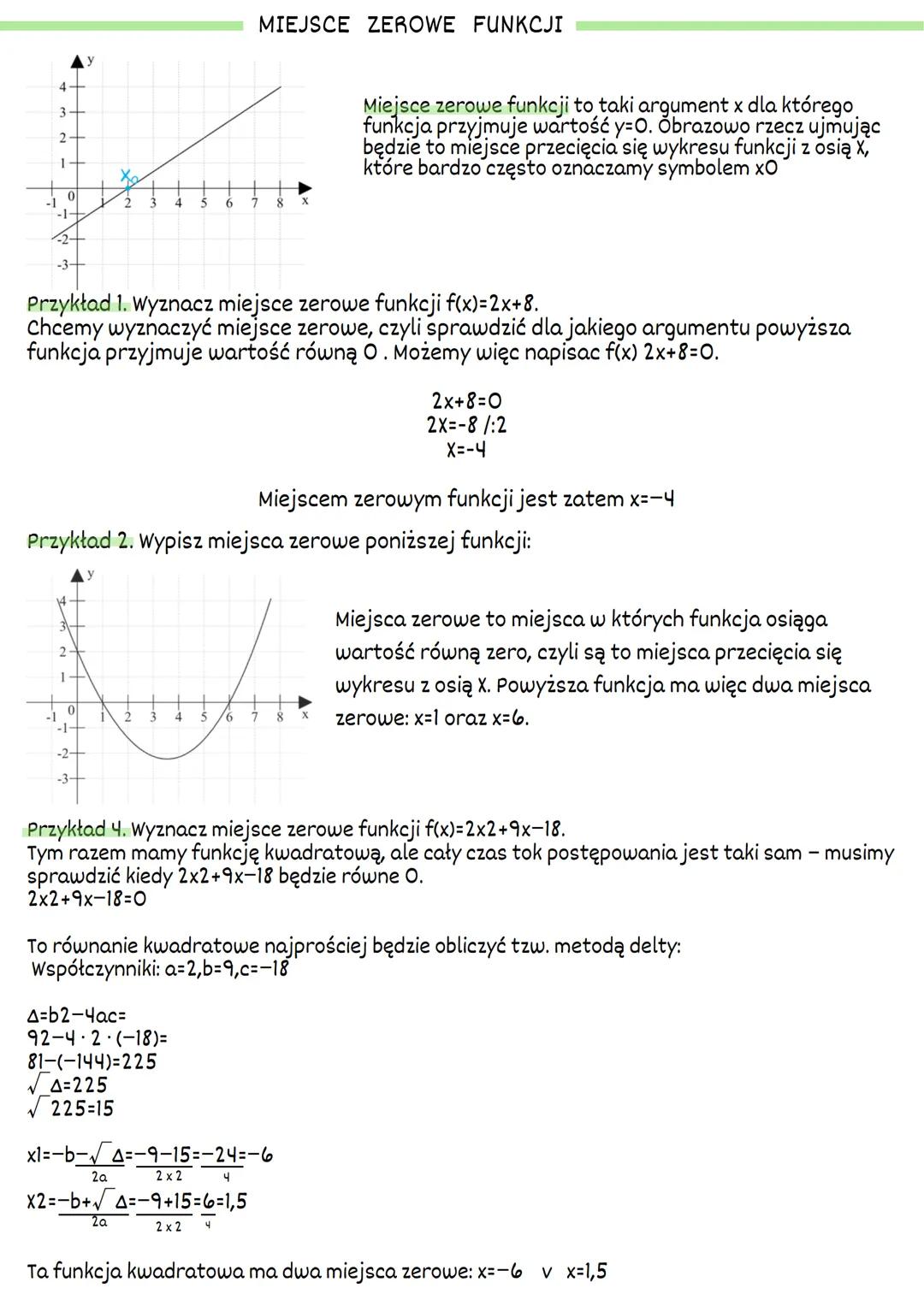 Funkcją matematyczną nazywamy przyporządkowanie każdemu elementowi zbioru x
dokładnie jednego elementu zbioru y.
CO BĘDZIE FUNKCJĄ:
• Jeżeli