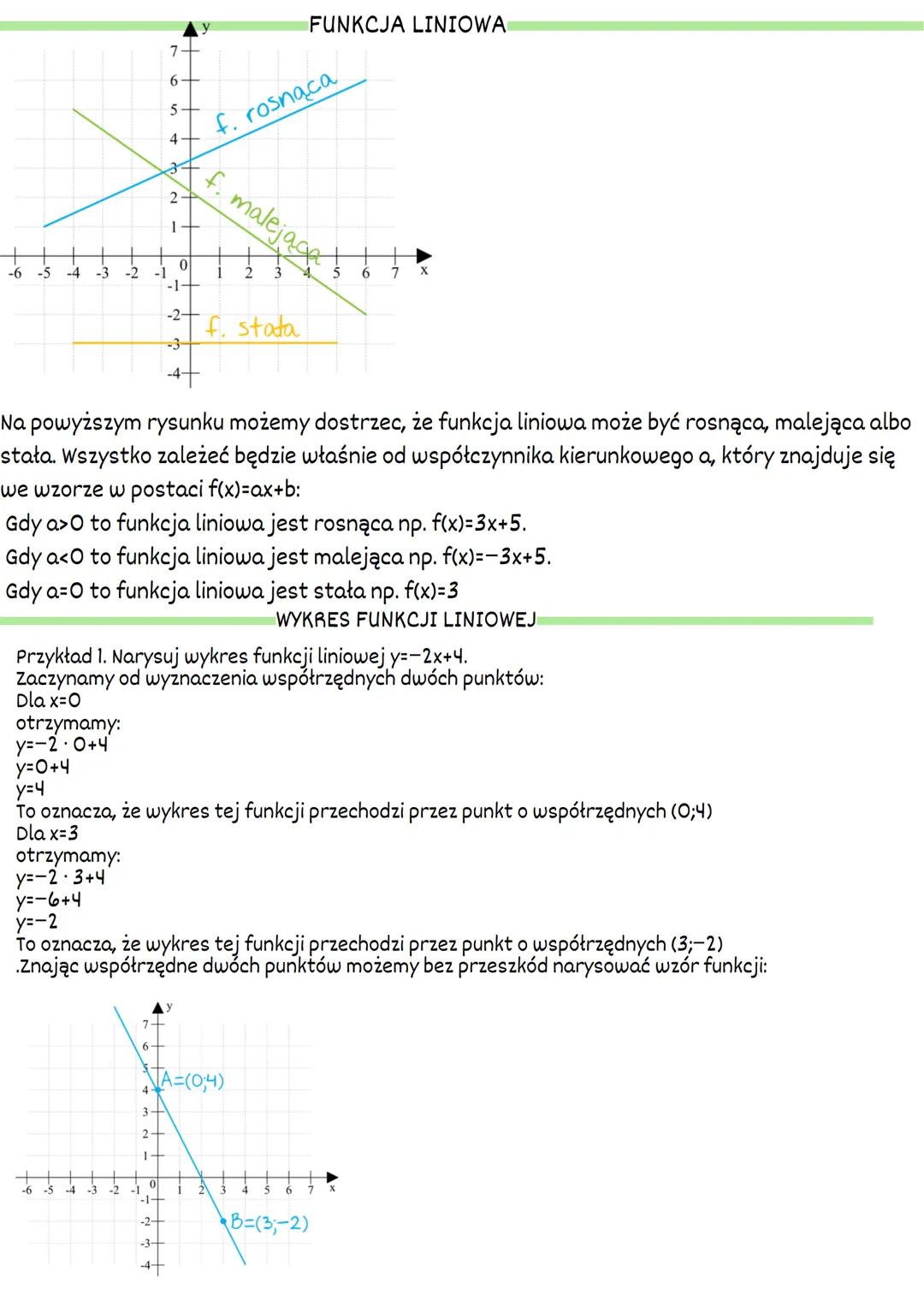 Funkcją matematyczną nazywamy przyporządkowanie każdemu elementowi zbioru x
dokładnie jednego elementu zbioru y.
CO BĘDZIE FUNKCJĄ:
• Jeżeli