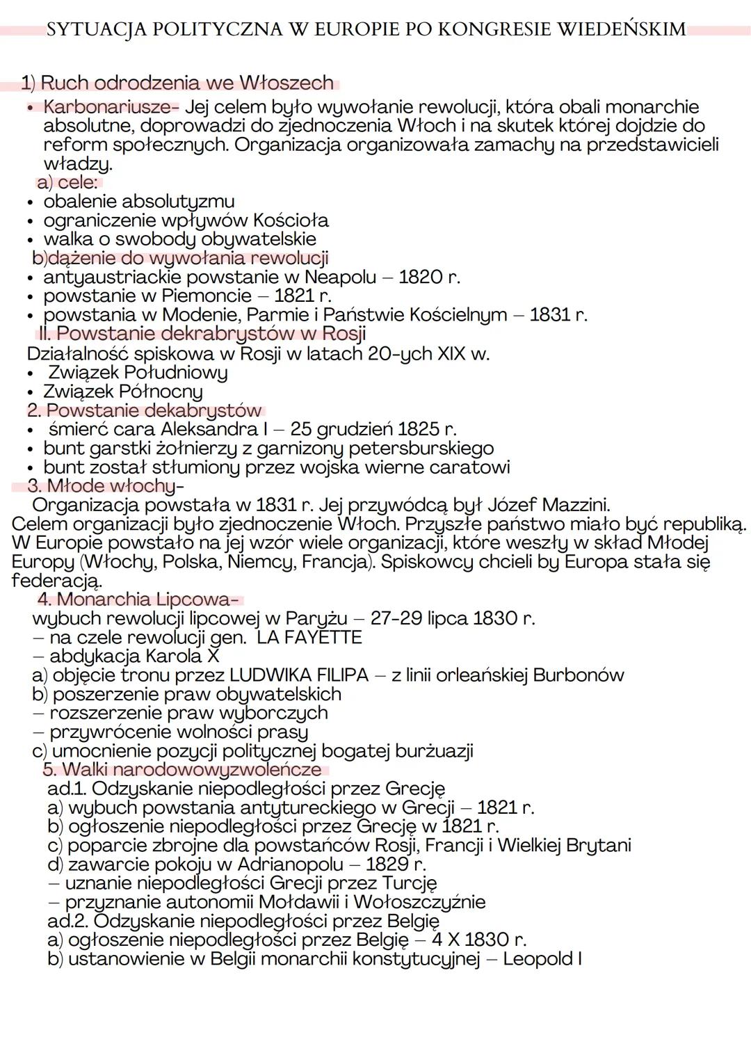 # KONGRES WIEDENSKI
1) ORGANIZACJA I CECHY KONGRESU
Od 29 września 1814 roku do 9 czerwca 1815 roku trwały obrady kongresu
wiedeńskiego. B