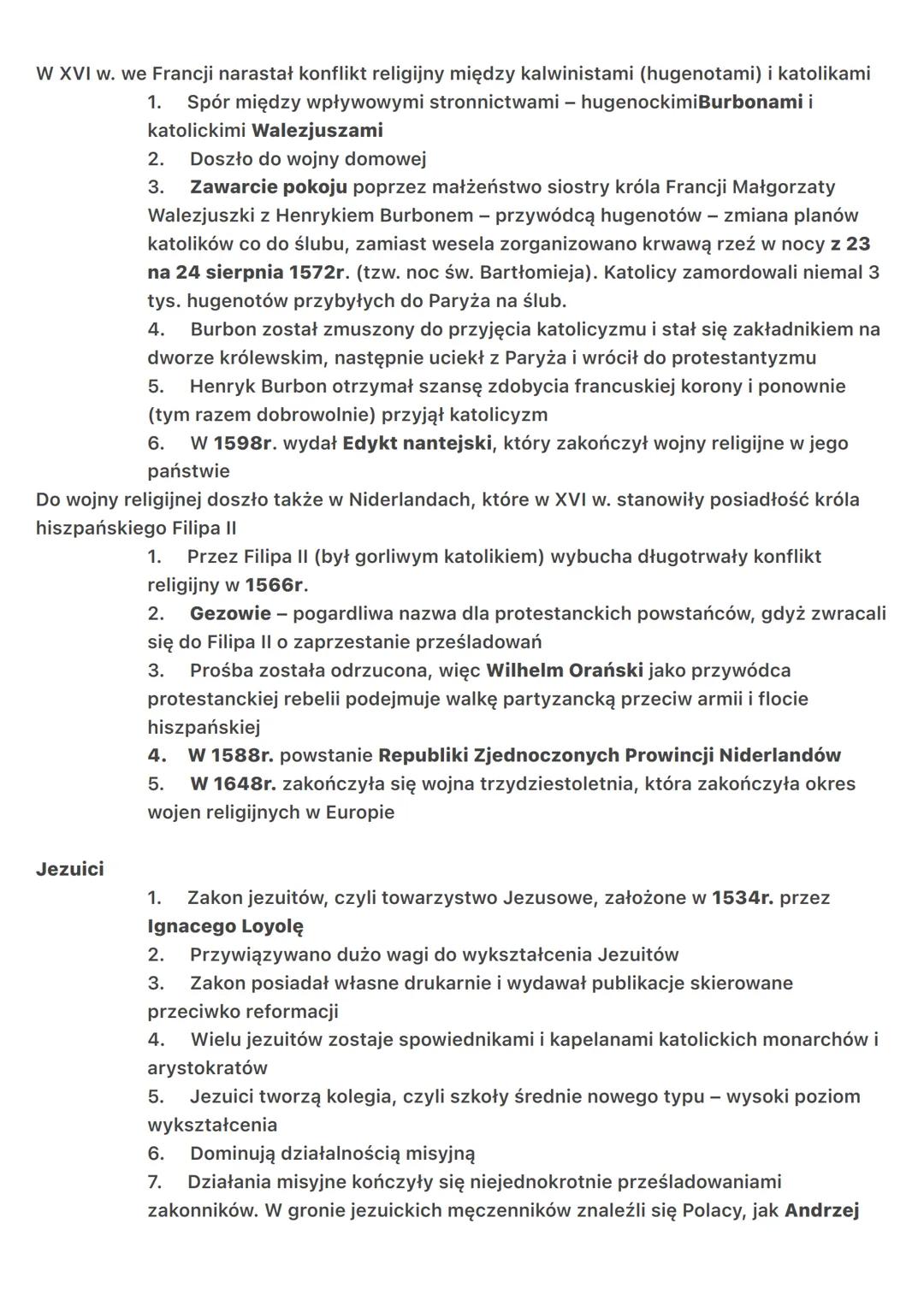 Reforma Katolicka
Reforma katolicka i kontrreformacja
1. Reformacja katolicka - walka z dotychczasowymi nadużyciami
duchowieństwa i odnowa ż
