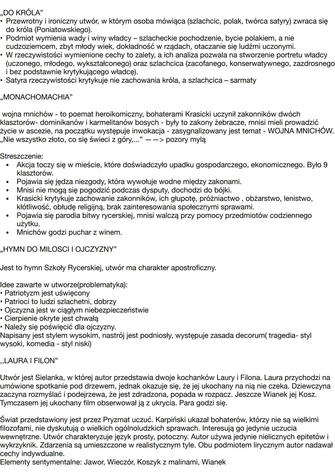 RAJONALIZM
DEIZM
EMPIRYZM
ATEIZM
SENSUALIZM
,,MONITOR"
OBIADY CZWARTKOWE
ROKOKO
KLASYCYZM
SENTYMENTALIZM
OŚWIECENIE
prawdę o świecie człowie