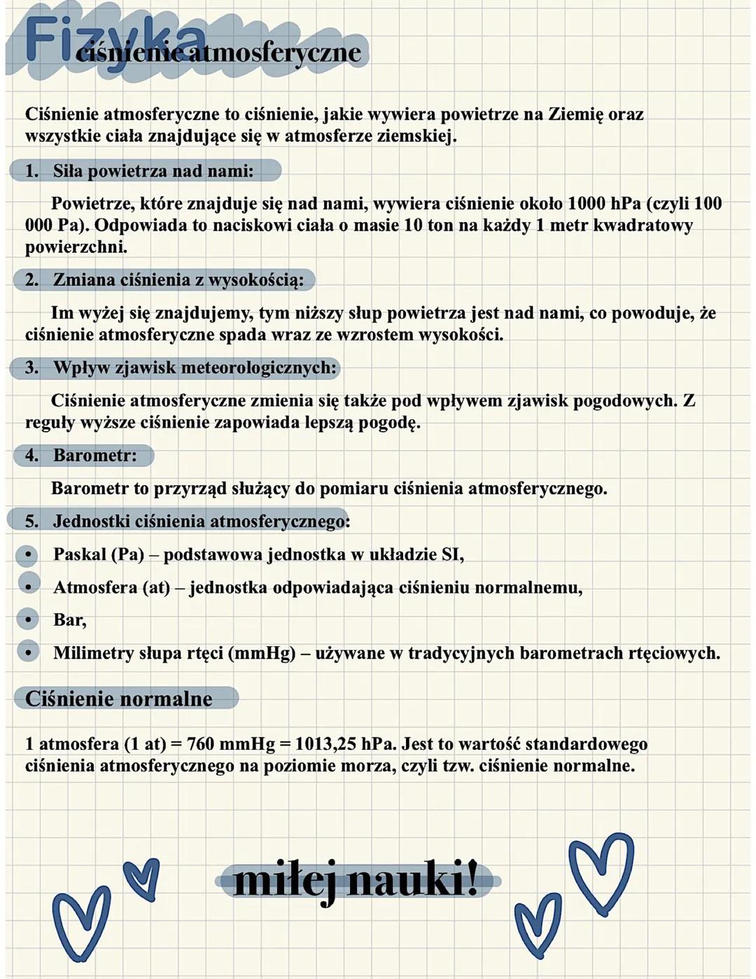 ciśnienie atmosferyczne