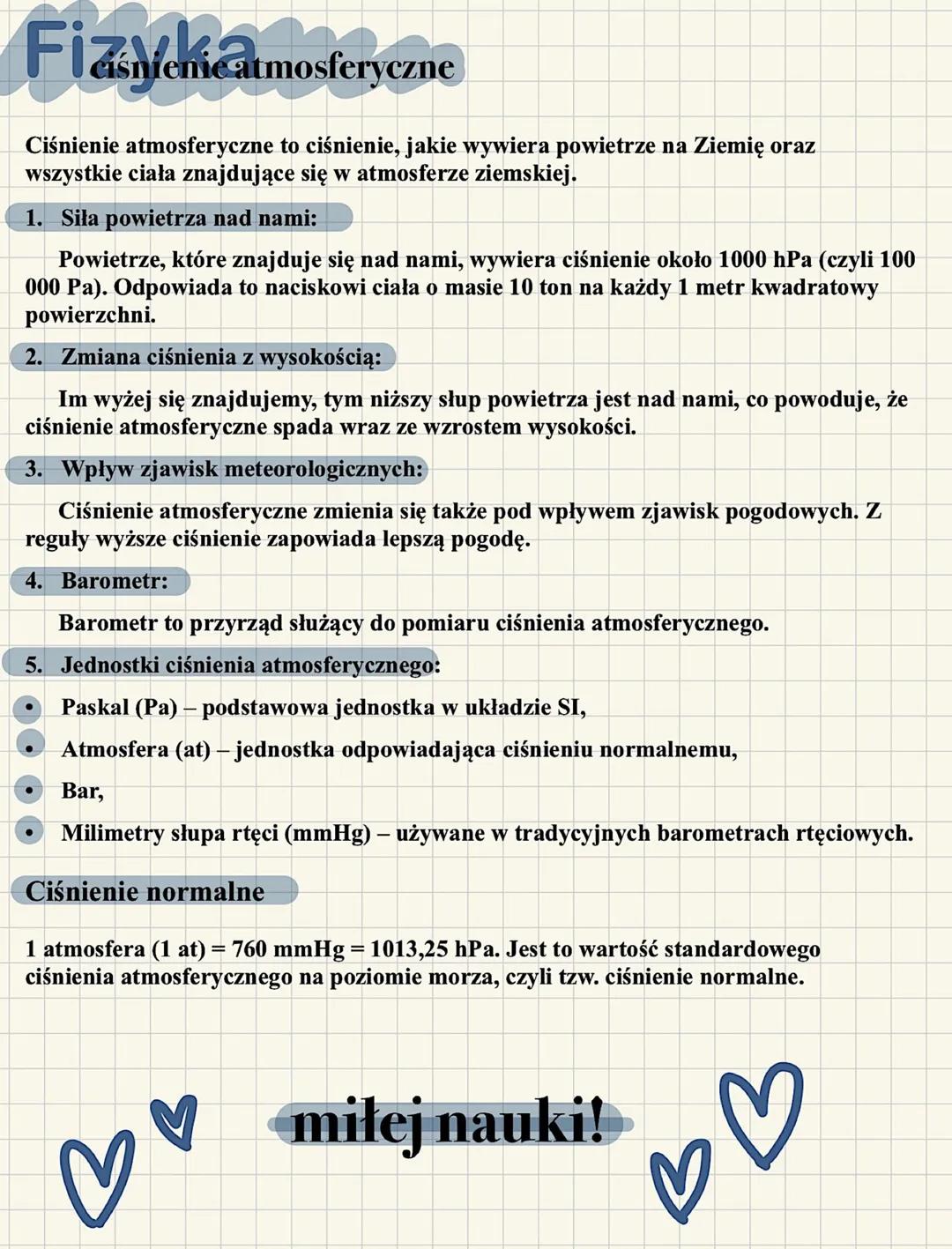 Fiaschim
ciśnienie atmosferyczne
Ciśnienie atmosferyczne to ciśnienie, jakie wywiera powietrze na Ziemię oraz
wszystkie ciała znajdujące się
