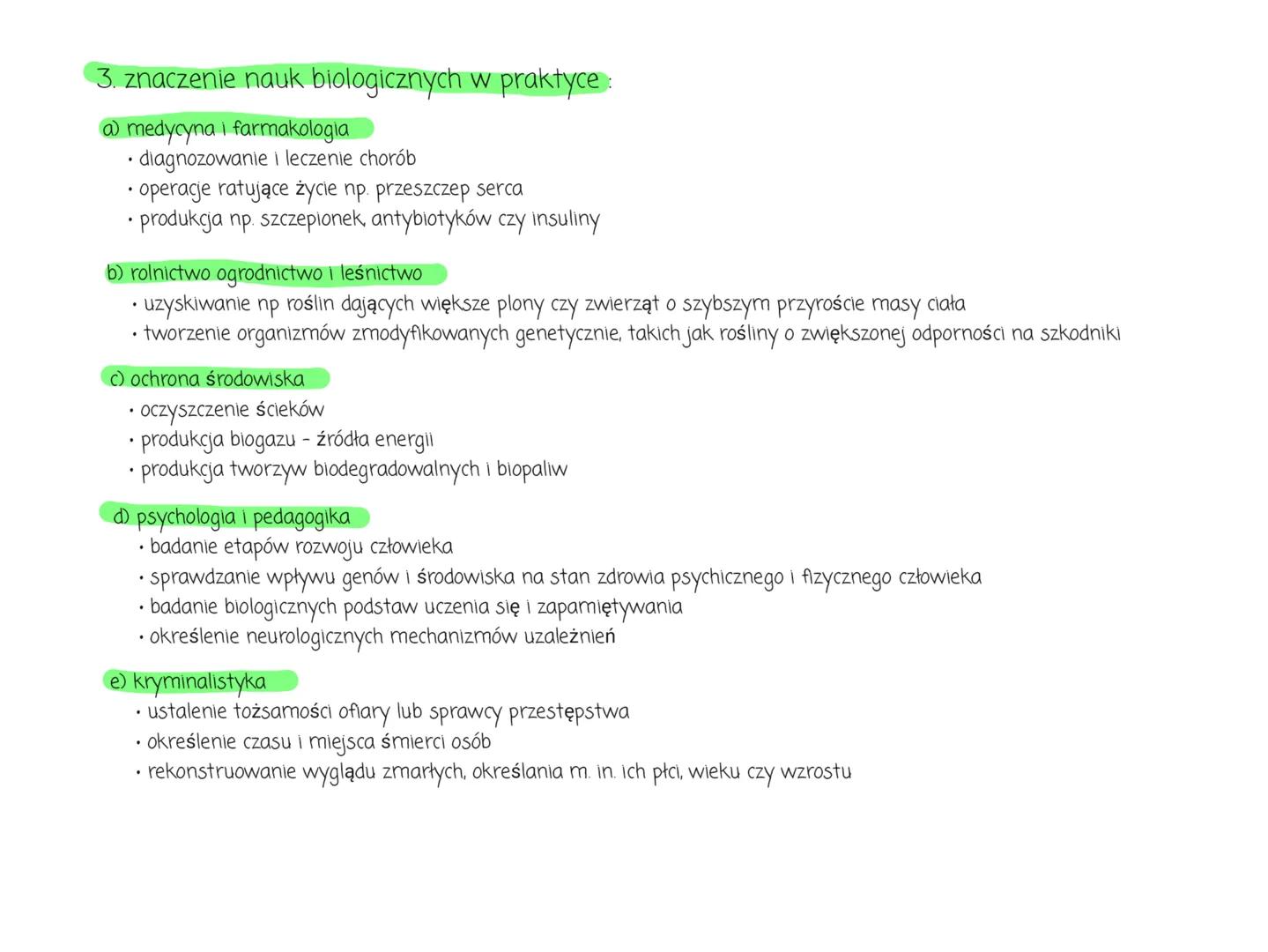 # biologia - znaczenie nauk biologicznych
1. biologia - jest nauką zajmującą się budową organizmów, ich
czynnościami życiowymi oraz funkcjo