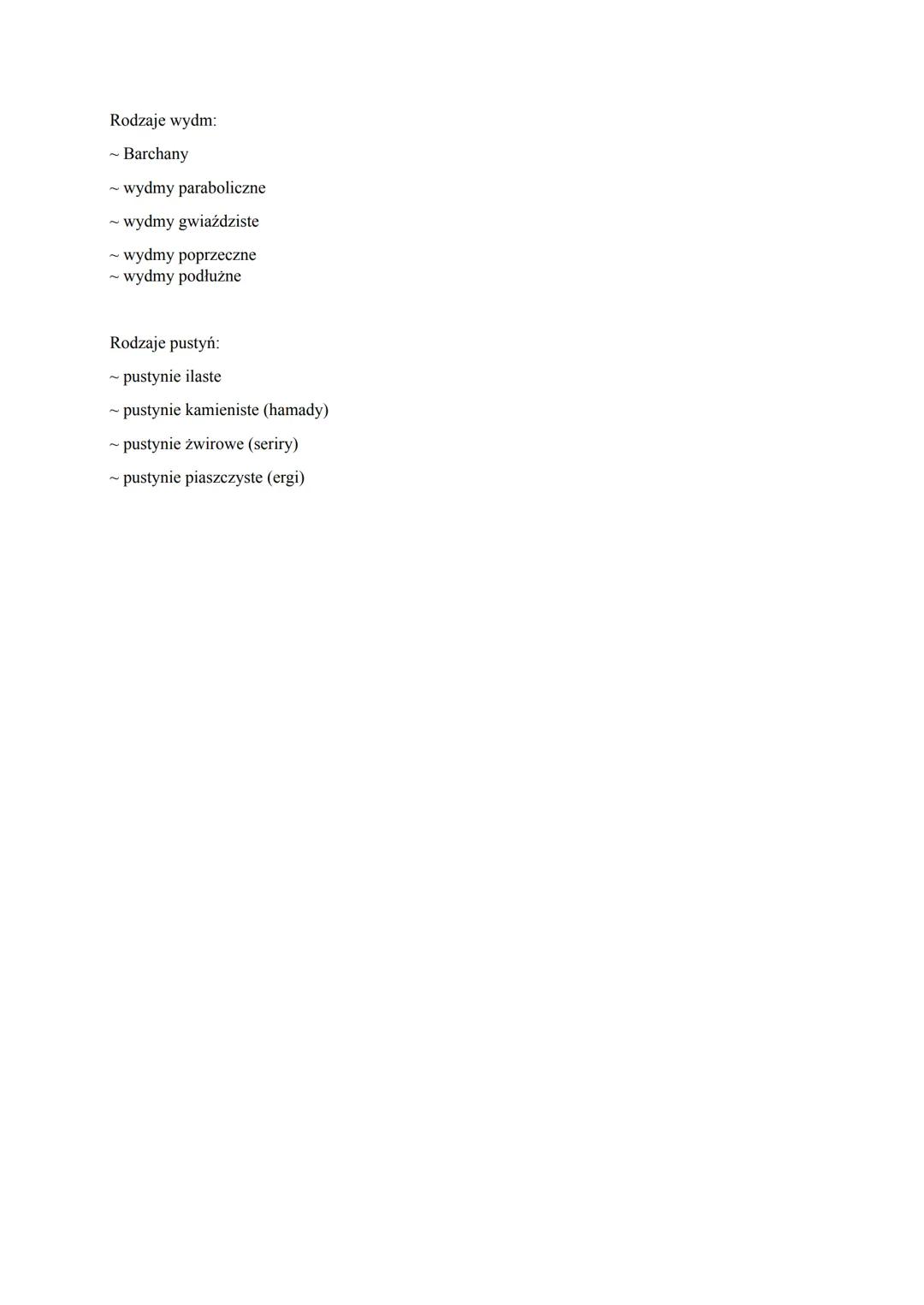 RZEŹBOTWÓRCZA DZIAŁALNOŚĆ
WIATRU
Czynniki warunkujące działalność wiatru (procesy eoliczne):
~ kierunek, częstość i prędkość wiatru
~ podatn