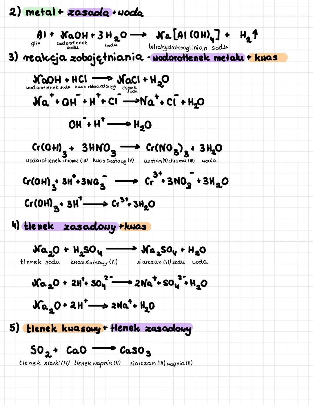 Sole
Sole są związkami o budowie jonowej. Są zbudowane z
kabionu metalu (lub amonu NH₁) i anionów reszt kwasowych
ogólny wzór soli
m
MR
m
M-