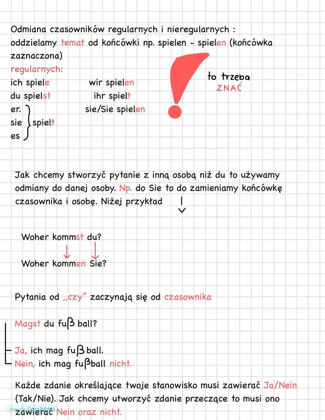 NIEMIECKI - HALLO, LEUTE! KLASA 7 DZIAŁ I
Pytania:
-> Wie heiße du?
-
Jak się nazywasz?
-> Wer bist du?
Kim jesteś?
-> Woher kommst du? - Sk
