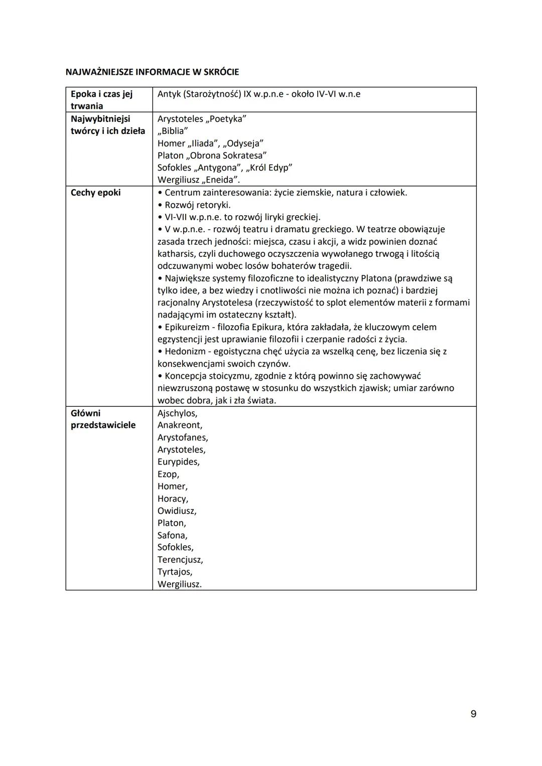# Starożytność - powtórka do matury
Starożytność - ramy czasowe
Starożytność to najstarsza z epok - jej początek jest datowany na schyłek