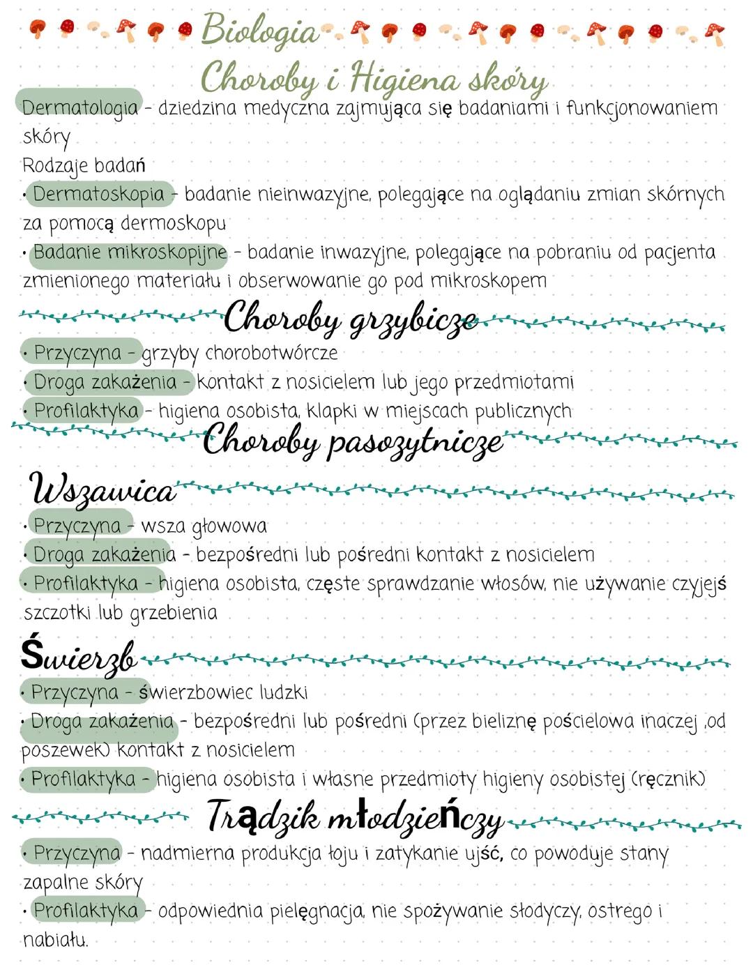 Biologia Choroby i Higiena skóry