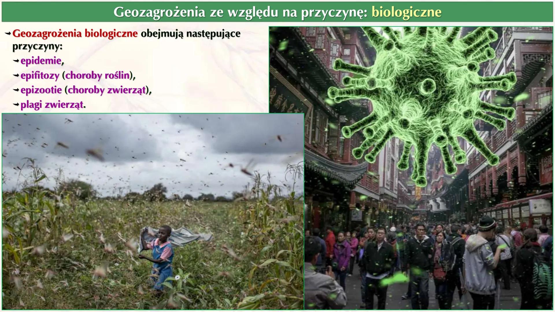 ## II. Problemy środowiskowe współczesnego świata
## 1. Geozagrożenia # Wstęp
→Podobnie jak w przypadku poprzedniego działu zachęcam do sy