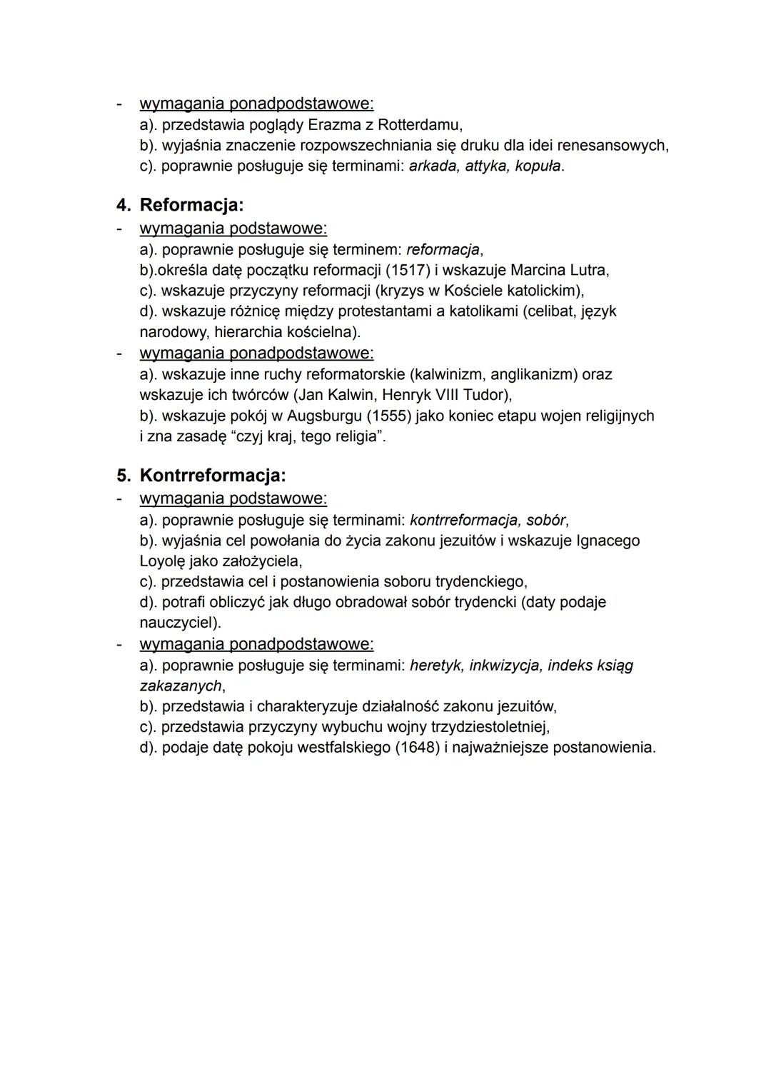 Klasa VI - podsumowanie działu “Narodziny nowożytnego świata” -
zakres materiału:
-
1. Wielkie odkrycia geograficzne:
wymagania podstawowe: