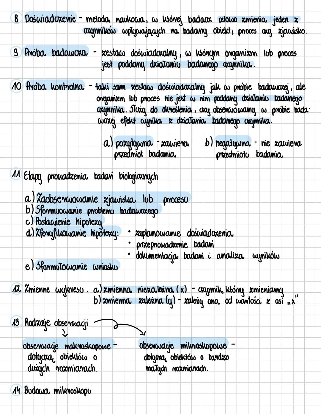 Badania biologiczne
1 Biologia - nauka, która zajmuje się budową, czynnościami życowymi i funkcjonowaniem
organizmów w środowisku. Do jej za