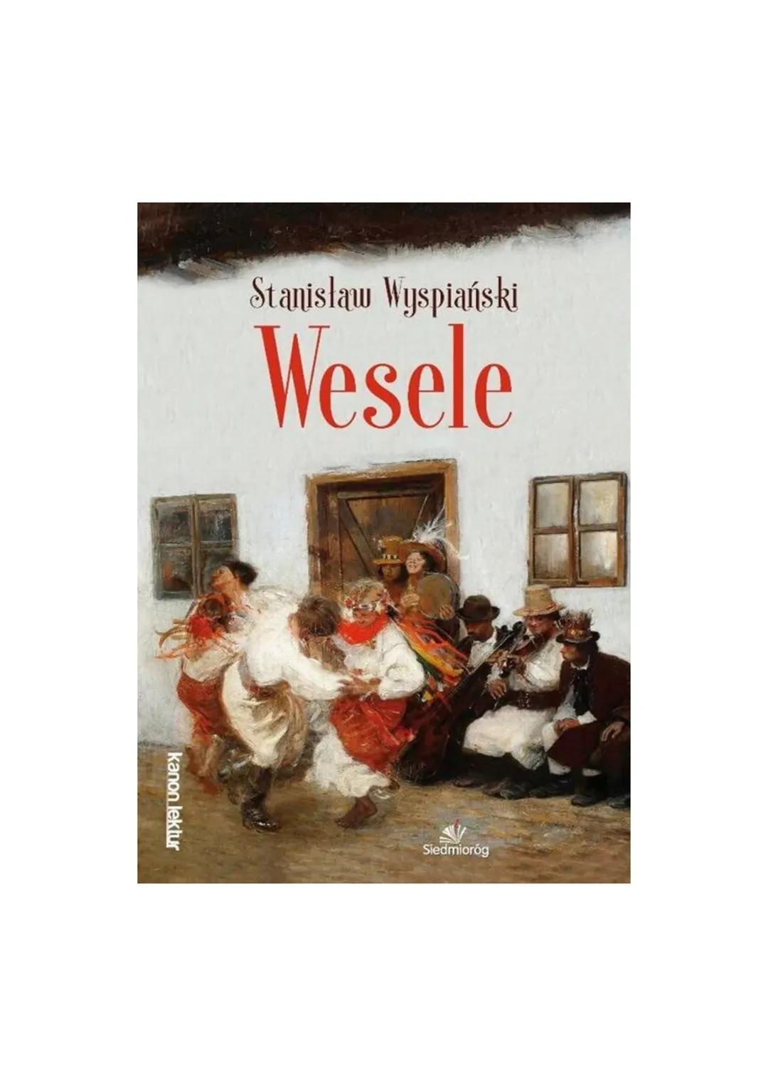 # Stanisław Wyspiański
# Wesele
kanon lektur
Siedmioróg # "Wesele" Stanisław Wyspiański 1900r.
ChTopi:
> interesują się polityka,
cncą