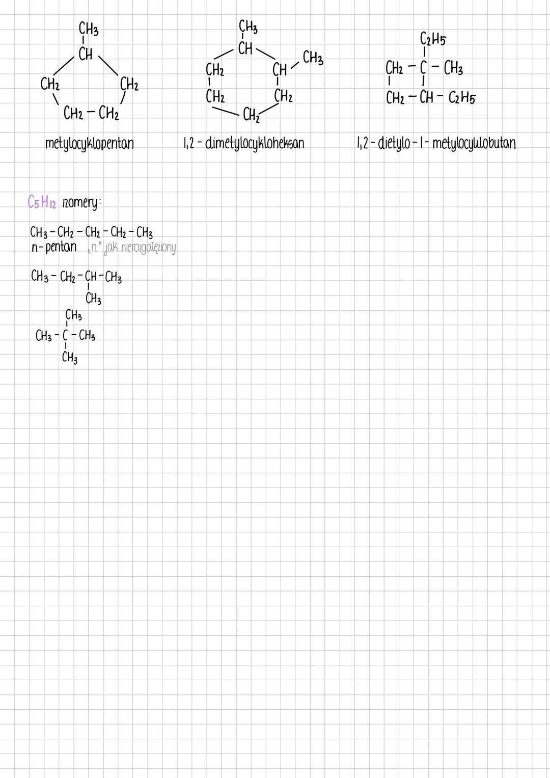 # alkany
weglowodory:
- ALIFATYCINE
nasycone alkany
nienasycone: alkeny, alkiny, alkadleny
- ALICYKLICINE
nasycone cykloalkany
nienasycon