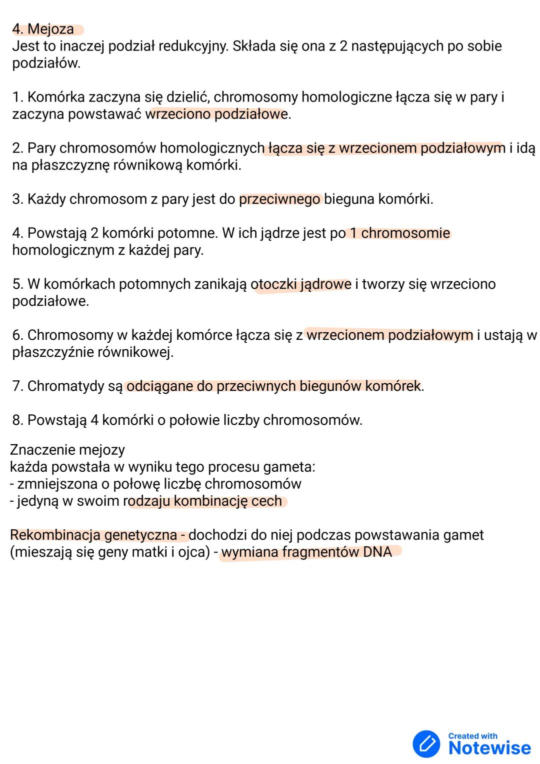 # Podziały komórkowe
komórka macierzysta - podlega podziałowi
komórki potomne - powstają z komórki macierzystej
1. Chromosomy homologiczn