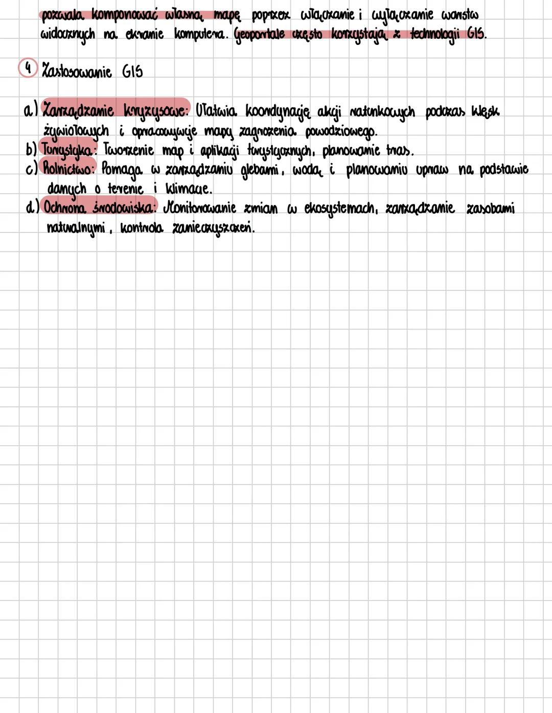 # Systemy informagi geograficznej
1 Czym są GIS?
→GIS (system (systemy informacji geograficznej) - zbiór narzędzi komputerowych służący do