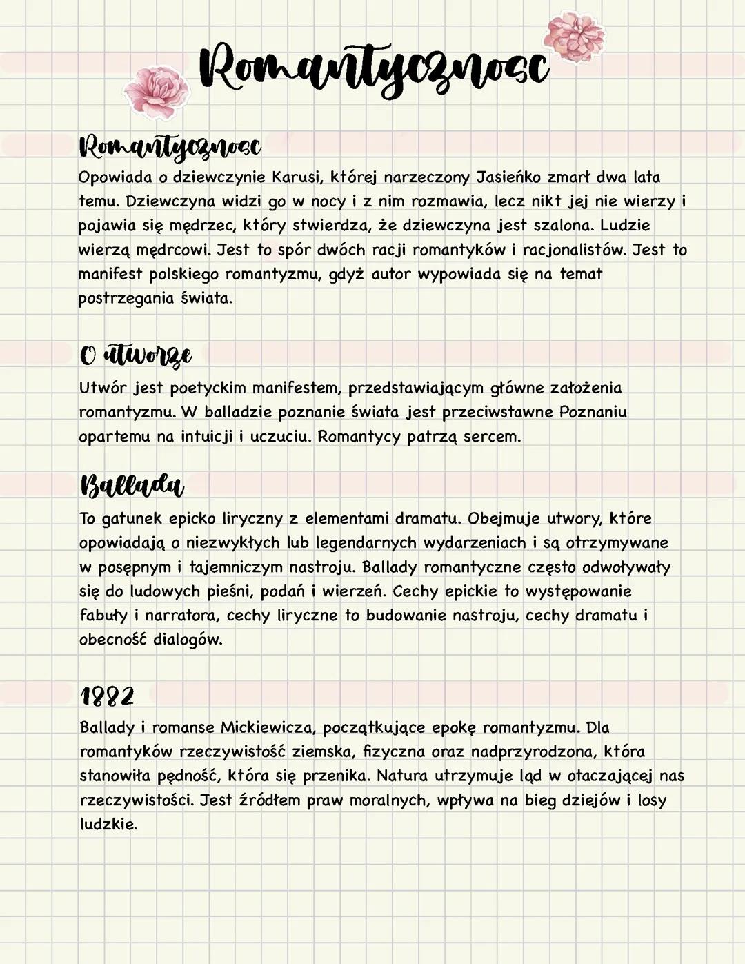 Romantyczność Adama Mickiewicza