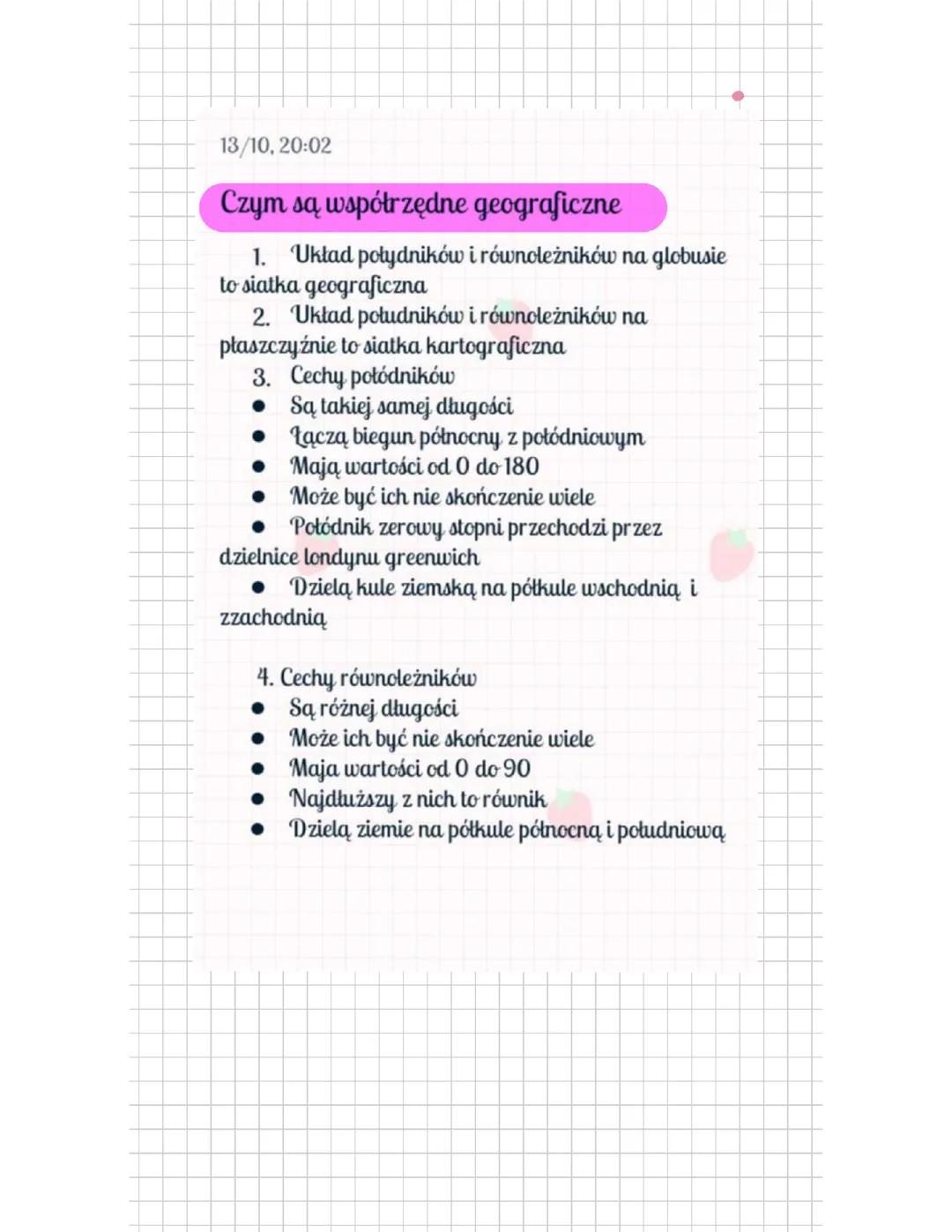 Współżędne geograficzne