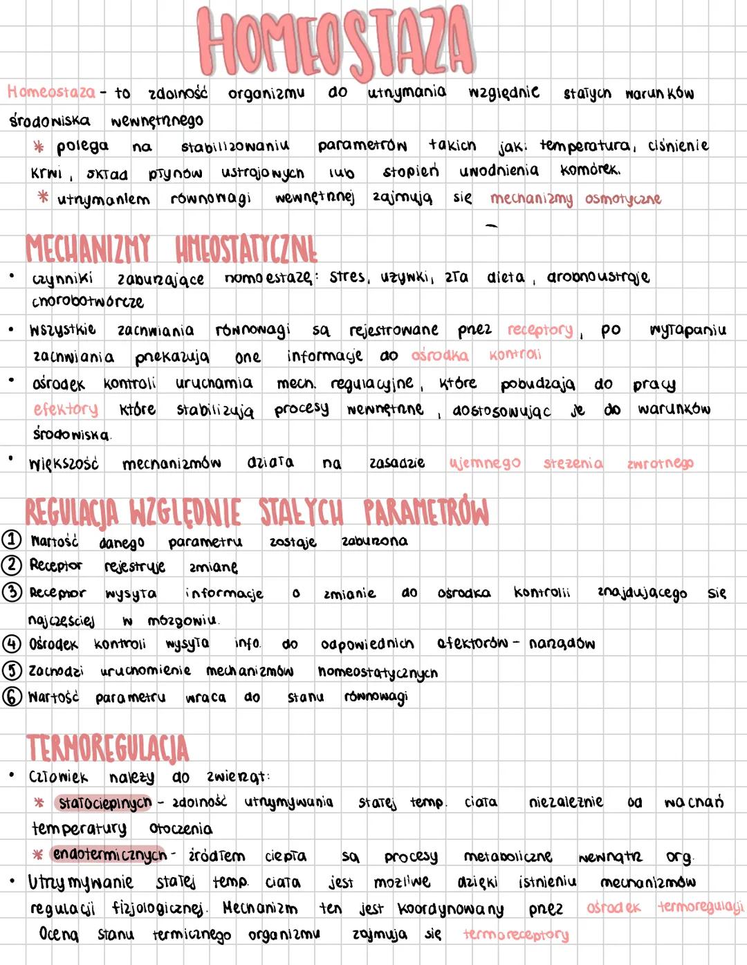# HOMLOSTAZA
Homeostaza to zdolność organizmu do utrymania względnie stałych warunków
środowiska wewnętrznego
* polega na stabill 20wani