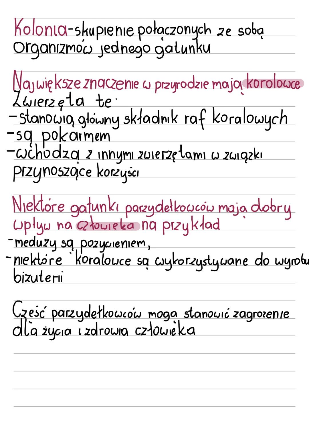 Biologia
Marianna
Hofbauer
6u
Parzydełkowce -
najprostsze zwierzęta
tkankowe Parzydełkowce zawdzięczają swoja nazwę
komórkom parzydełkowym,