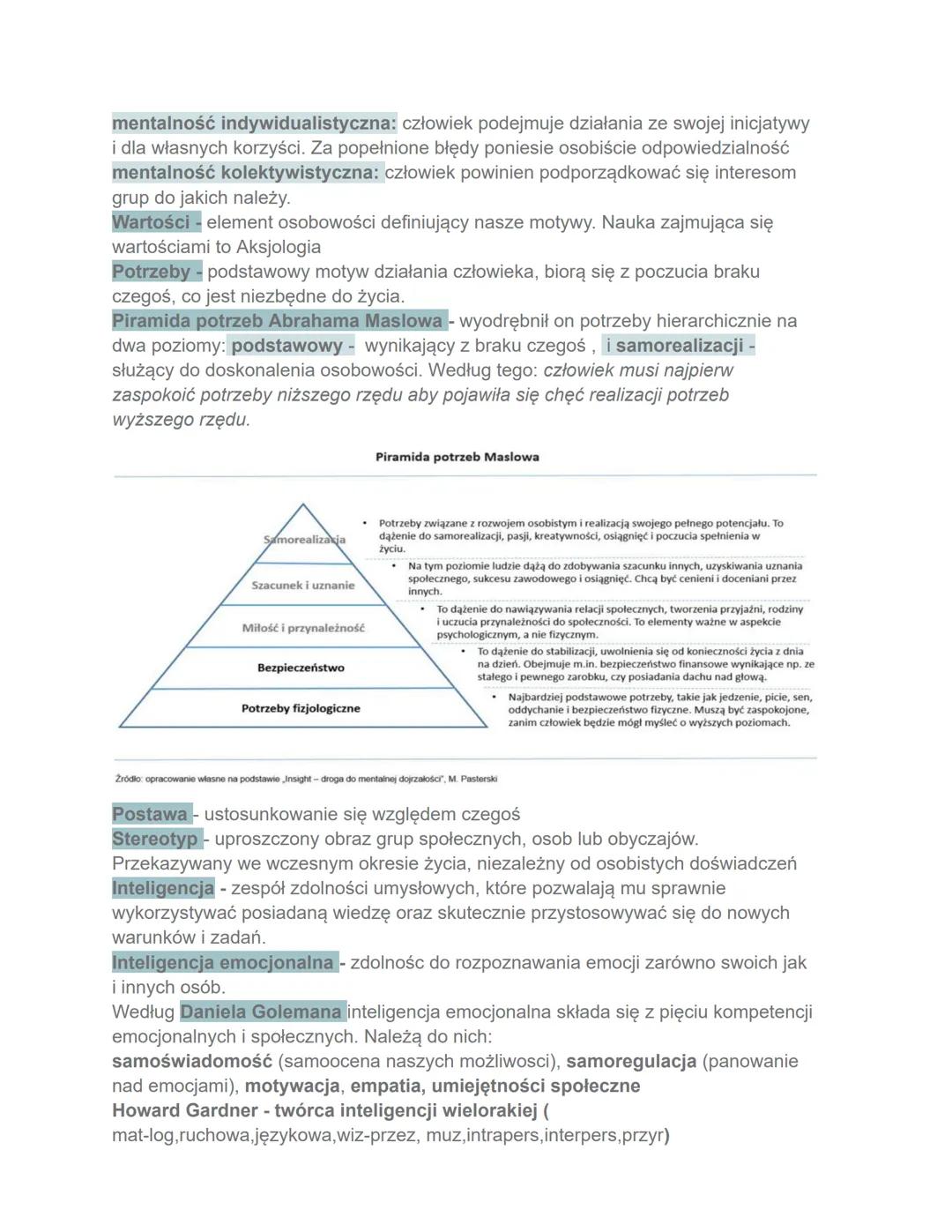 I. CZŁOWIEK W SPOŁECZEŃSTWIE:/ Człowiek istotą społeczną, 2/ Osobowość
człowieka, 3/Wartości i normy społeczne, 4/Socjalizacja, 5/ Rodzina d
