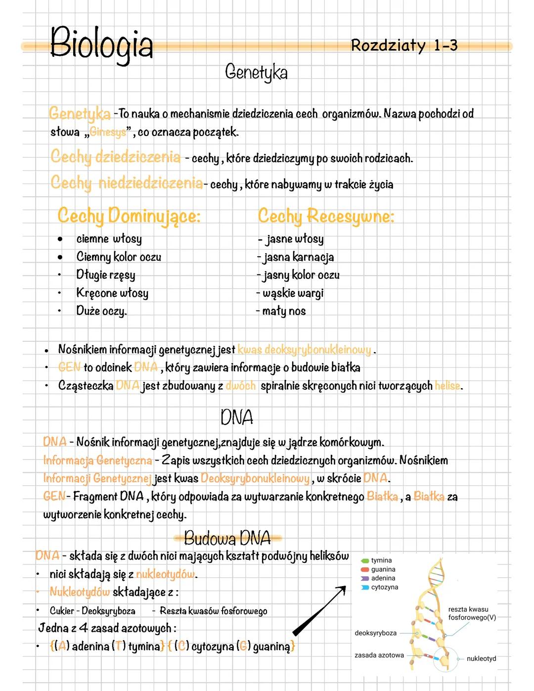 Biologia rozdział 1-2