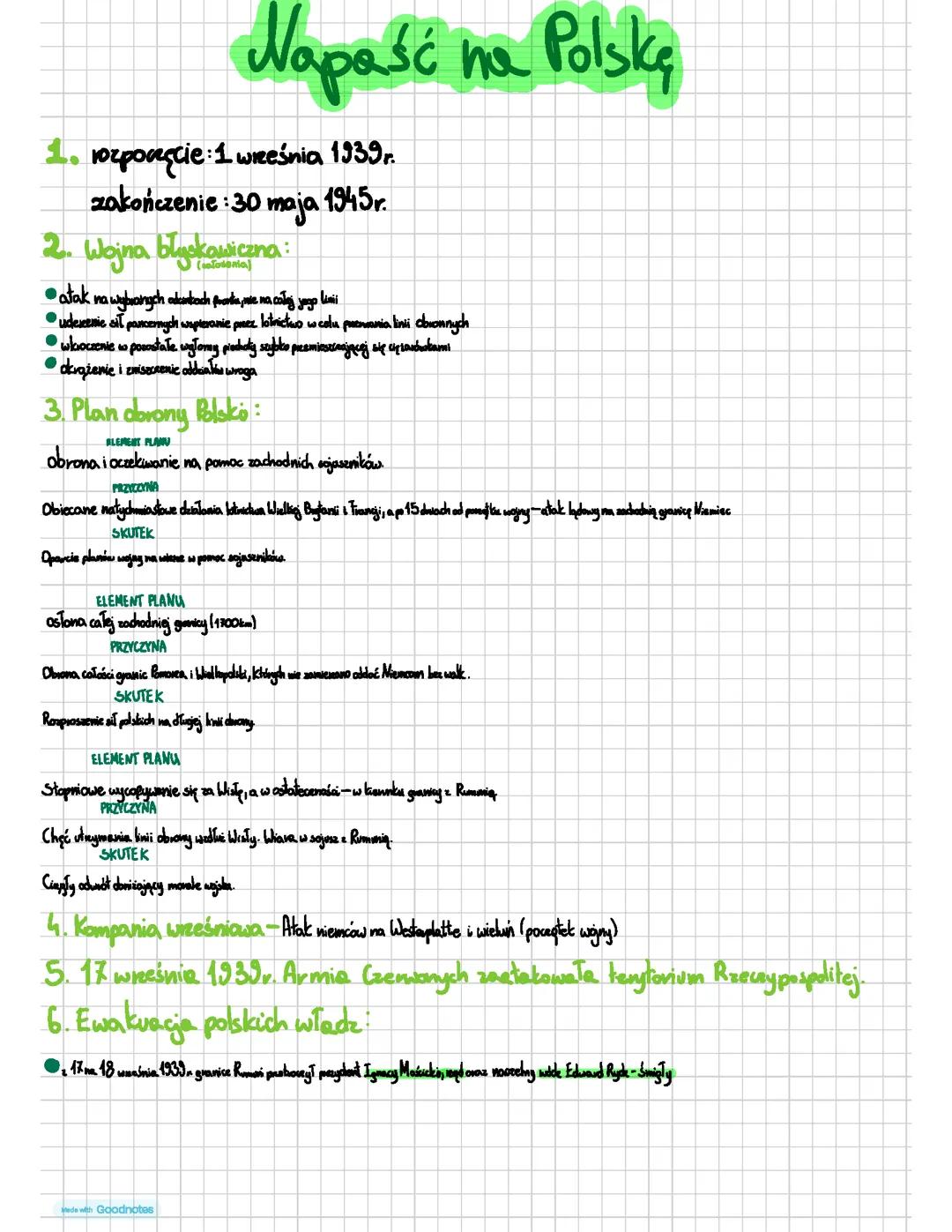 Historia, napaść na Polskę