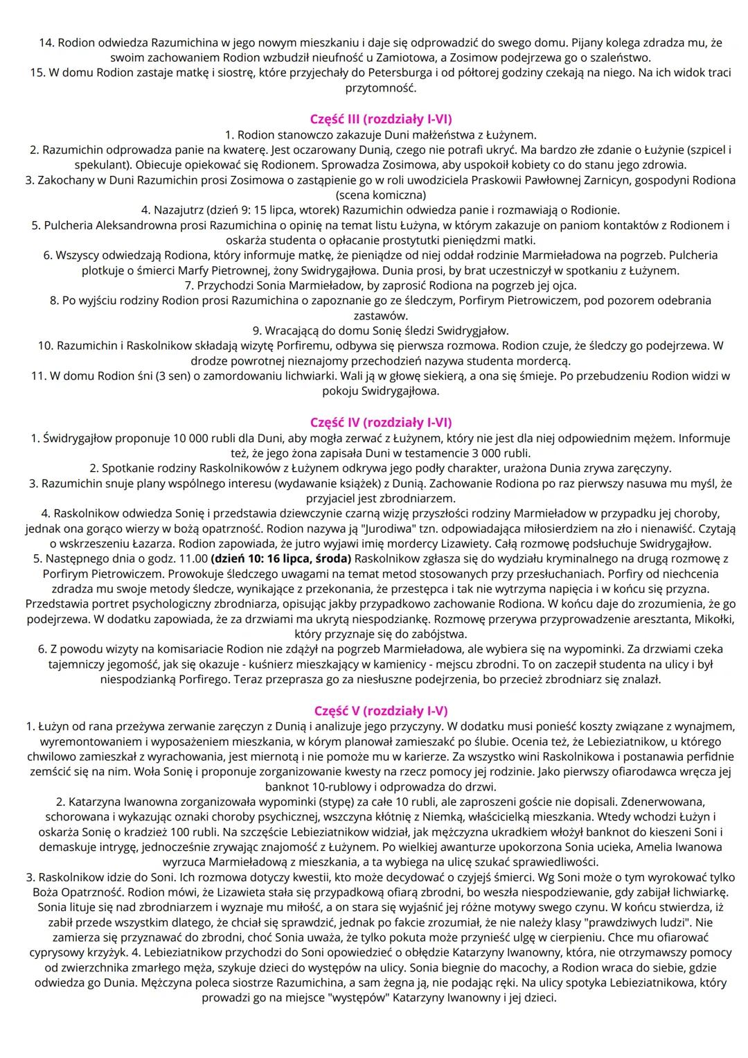 „Zbrodnia i Kara"
Losy Rodiona Raskolnikowa
Dzieje Rodiona Raskolnikowa, bohatera powieści Fiodora Dostojewskiego „Zbrodnia i kara" zamykają