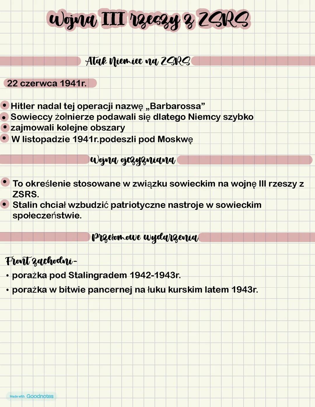 Wojna 3 rzeszy na zsrs 2 wojna swiatowa