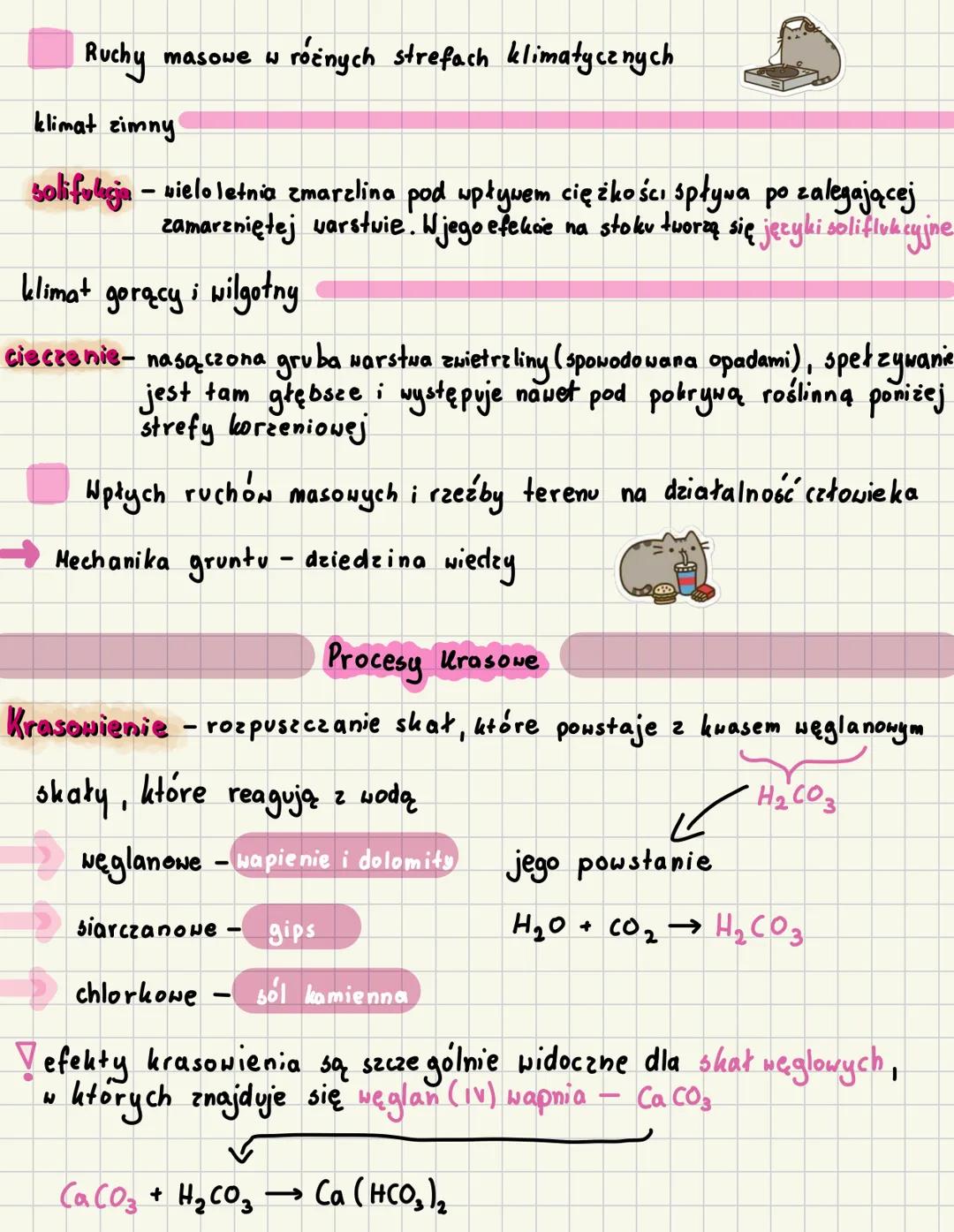 Wietrzenie skał
✓ procesy wewnętrzne - (endogeniczne), i zewnętrzne (egzogenicene)!
Procesy zewnętrzne kształtujące powierzchnie to:
Erozja