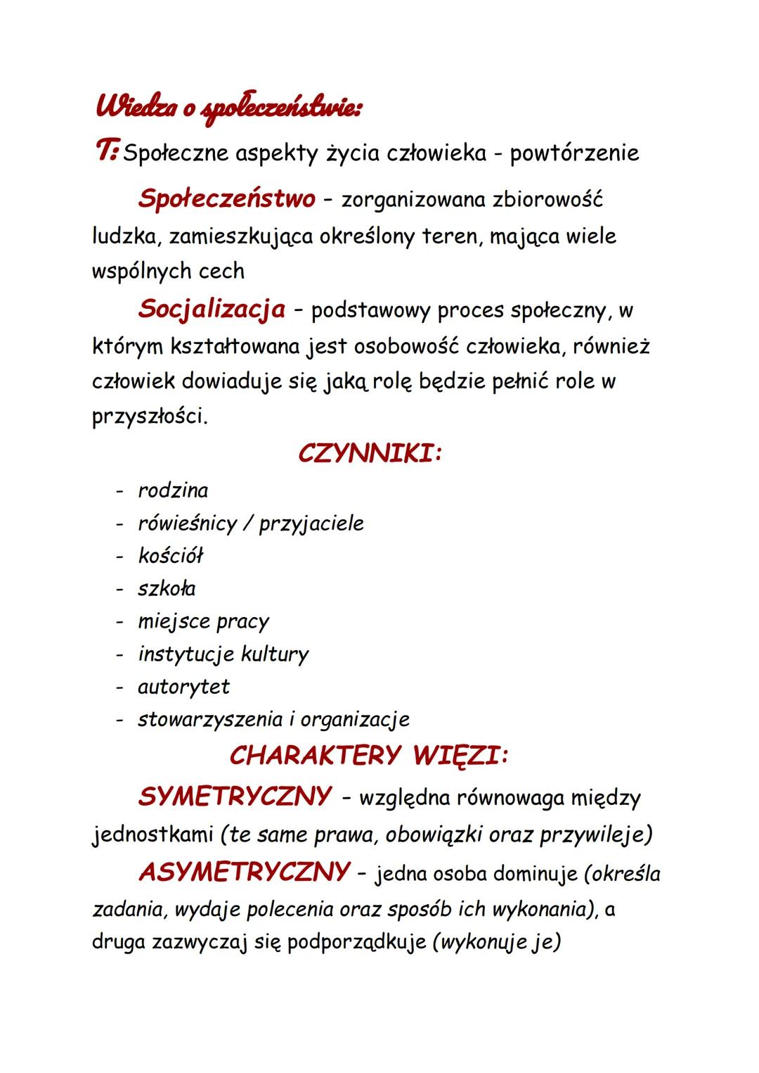 # Wiedza o społeczeństwie:
## T: Społeczne aspekty życia człowieka - powtórzenie
### Społeczeństwo - zorganizowana zbiorowość
ludzka, zami